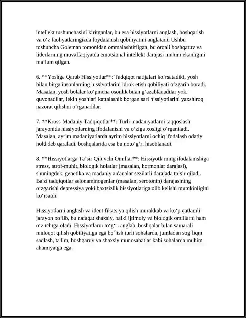SHAXSNING HISSIY IRODAVIY SOHASI 4