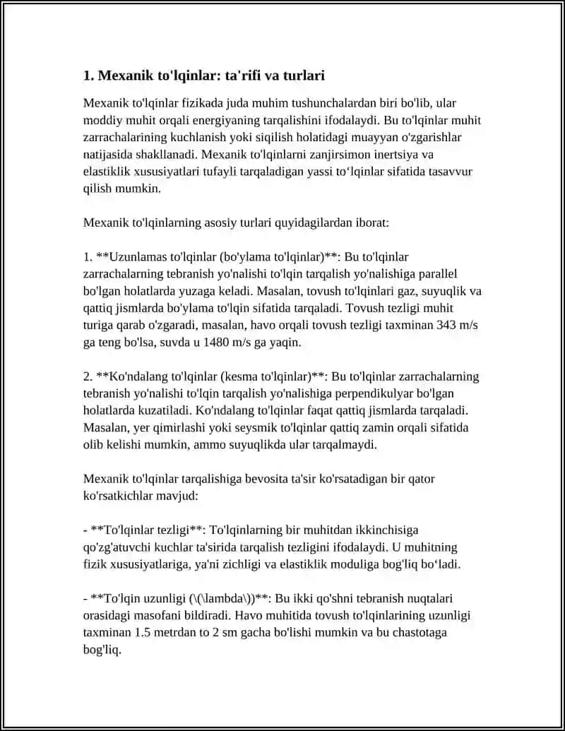TOʻLQIN HODISALARI 4
