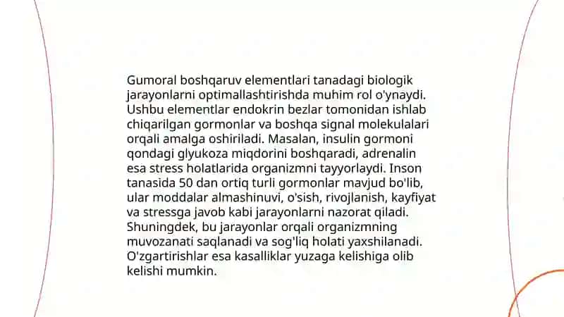 Nerv va gumoral boshqaruvning farqlari 4