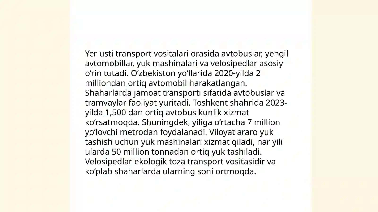Transport vositalarini tasniflash metodikasi 4