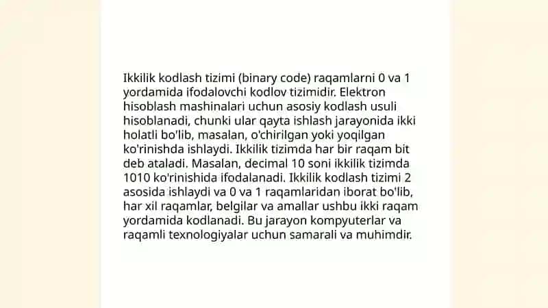 Axborotlarning kompyuterda tasvirlanishi 4