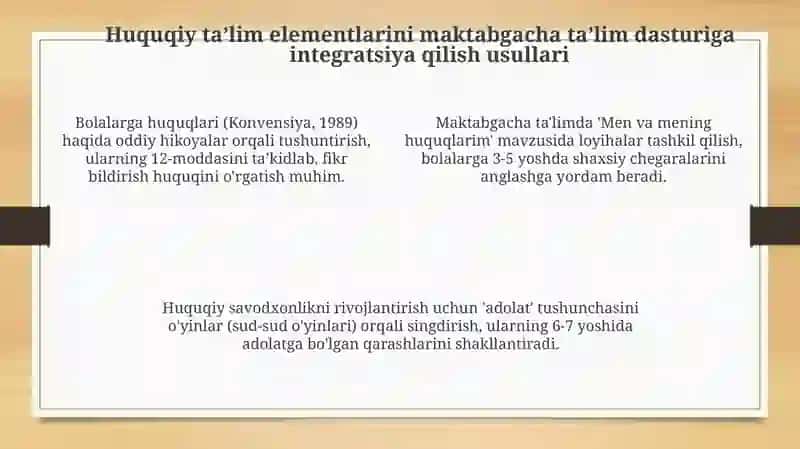 MTT tarbiyachilarini bolalarga huquqiy tarbiya berishga tayyorlash metodikasi 4