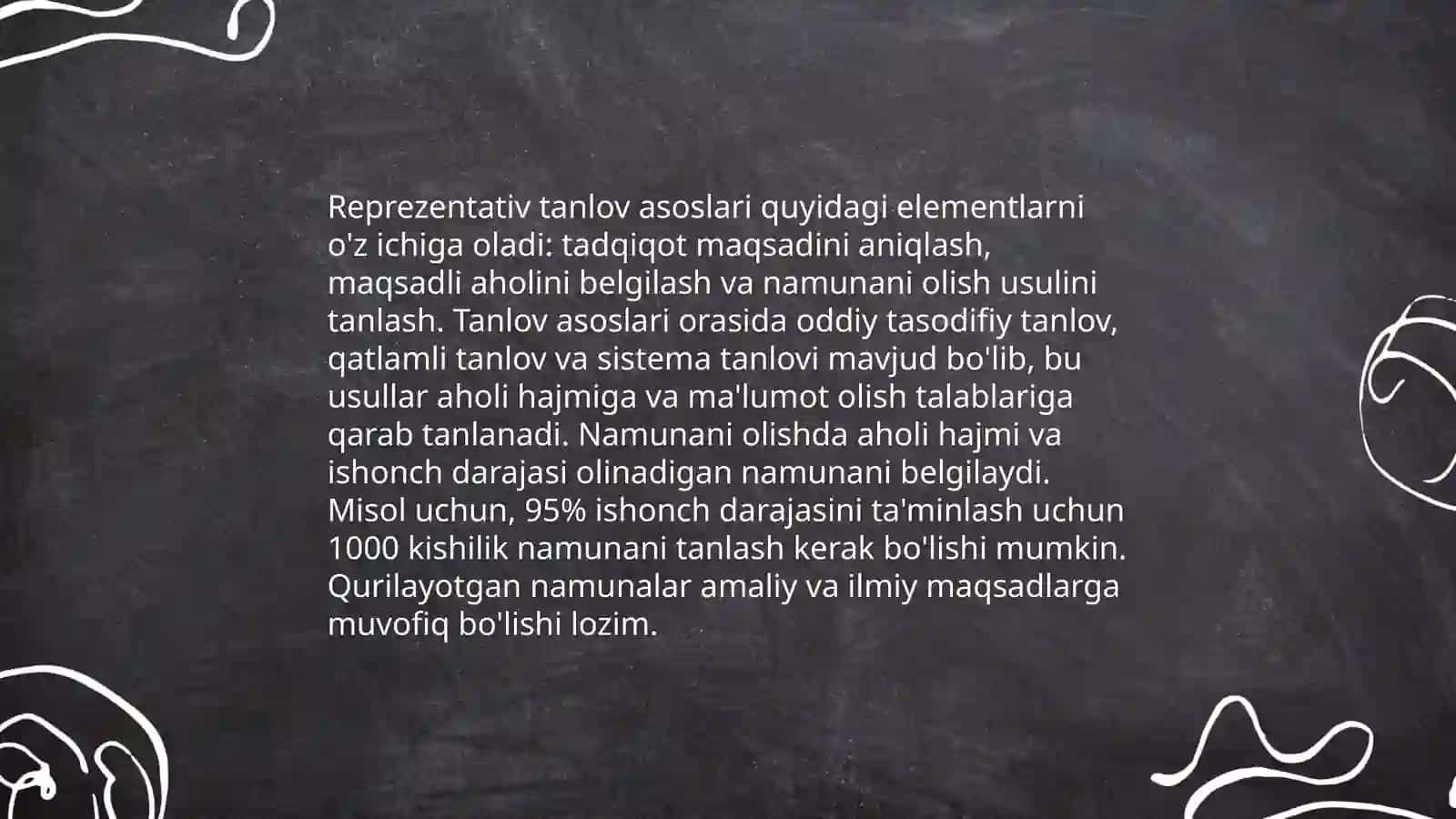 Kuzatish tanlovi turlari 4