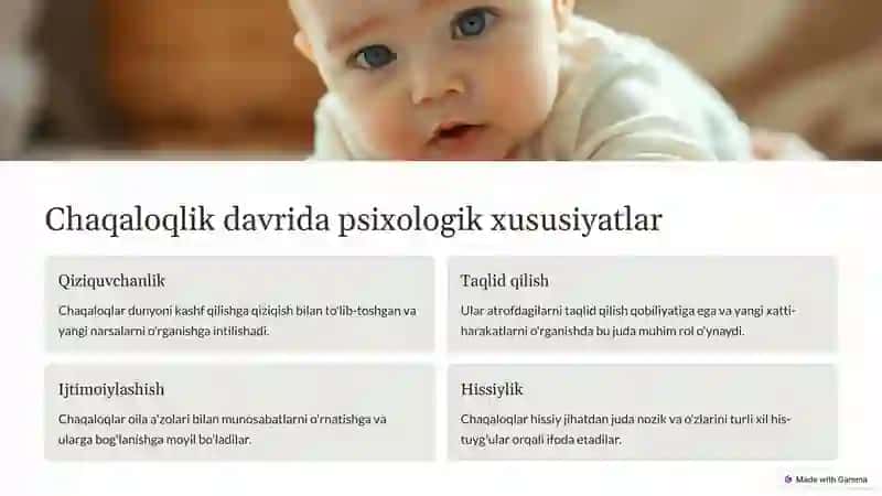 Chaqaloqlik davridagi aqliy rivojlanish 4
