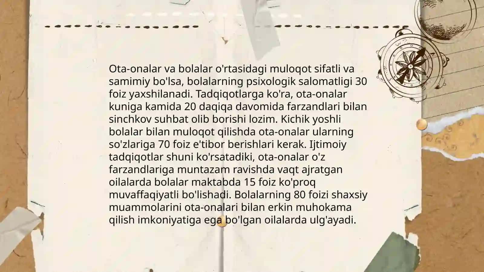 Oil va bolani tarbiyalash 4