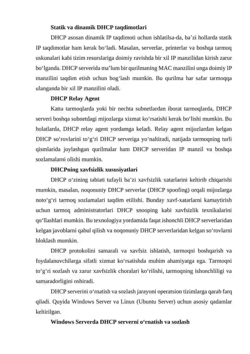 DHCP protokoli 4
