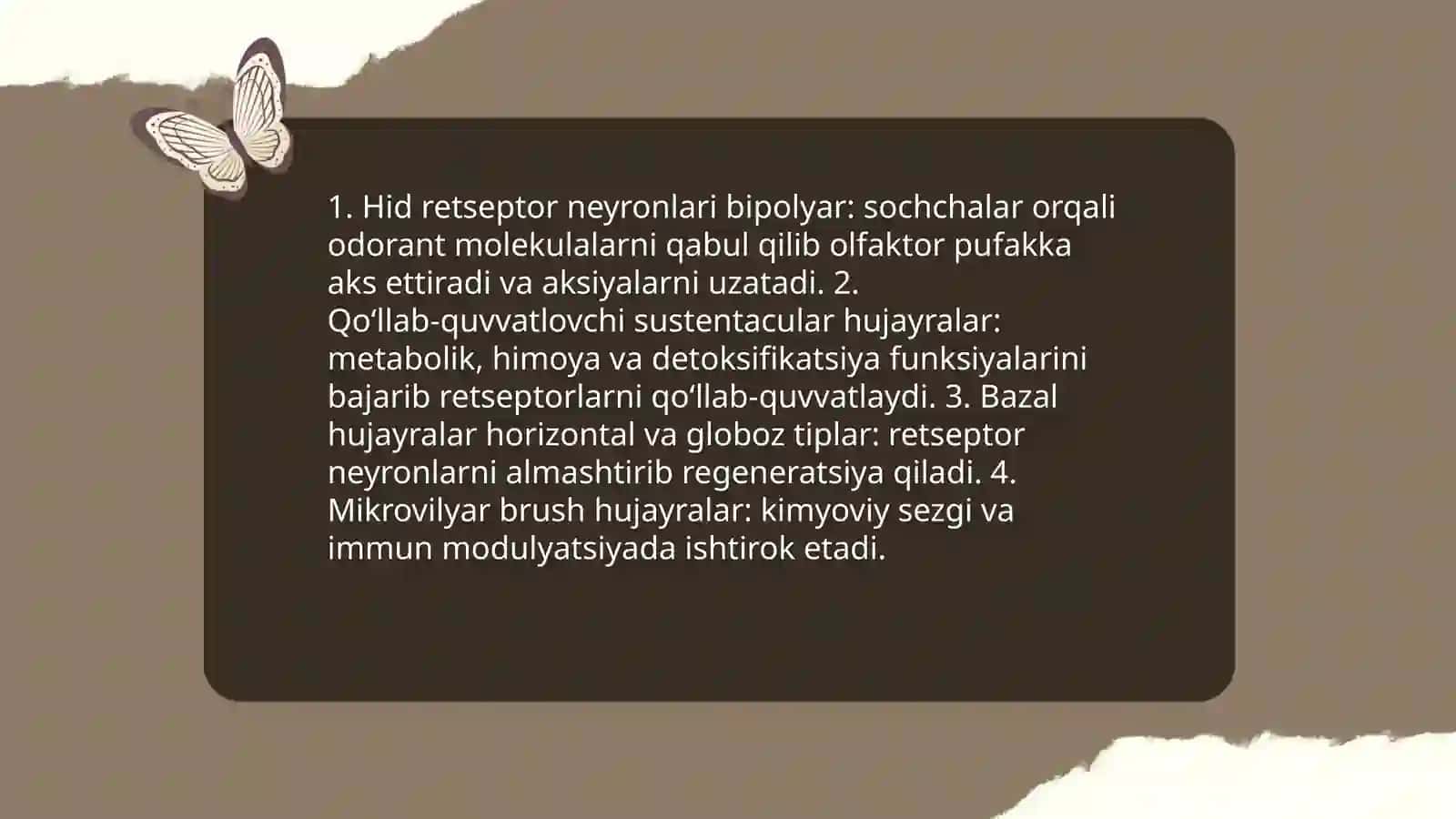 Hid bilish a’zolari 4