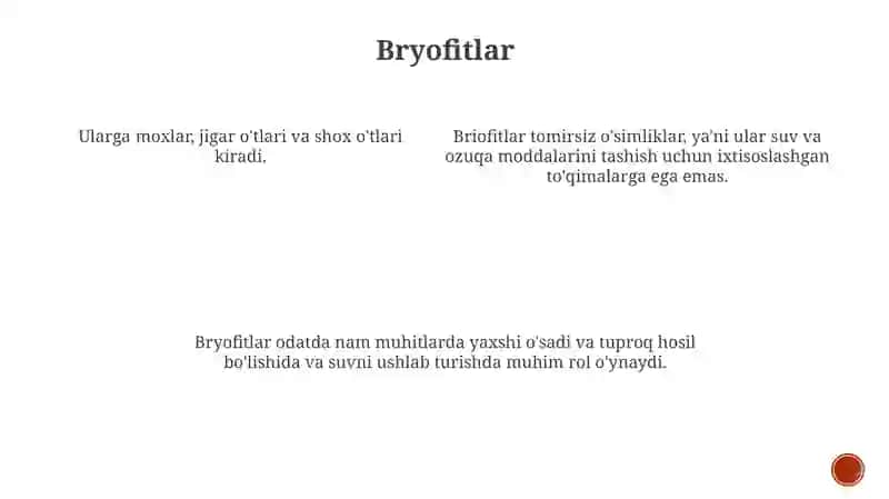 O'simlik guruhlari 4