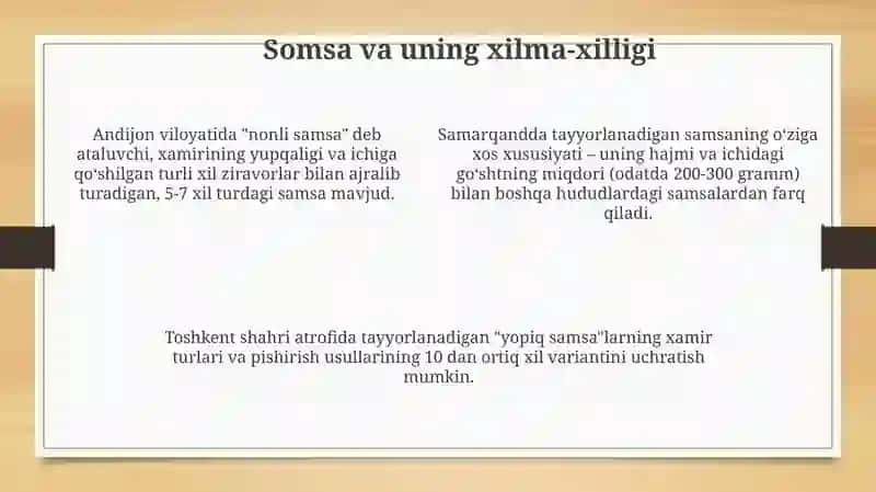O'zbek Milliy Taomlari 4