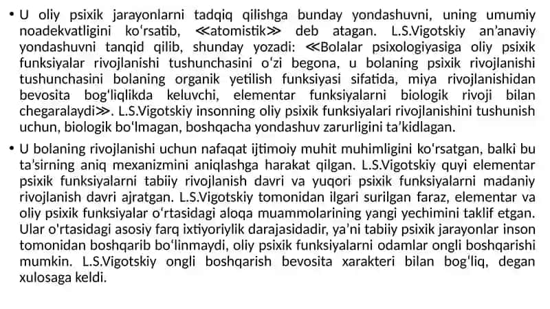 Psixik rivojlanishi 4