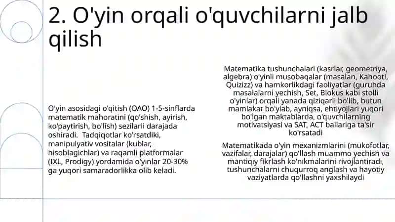 Matematik oyinlarning pedagogical ahamyati 4