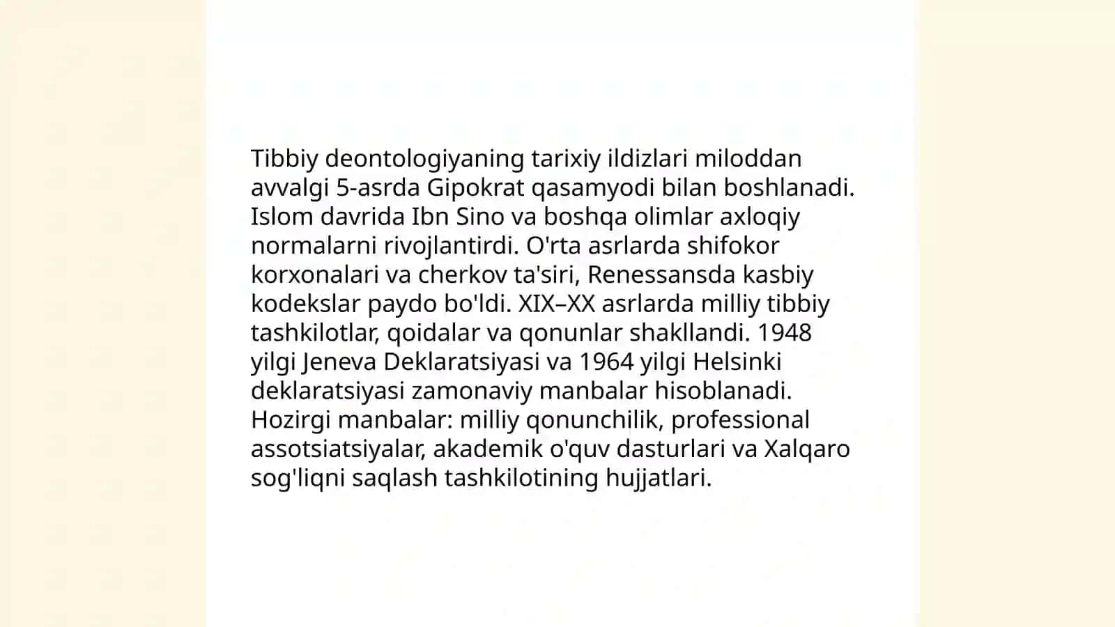 Tibbiy deontologiya asoslari 4