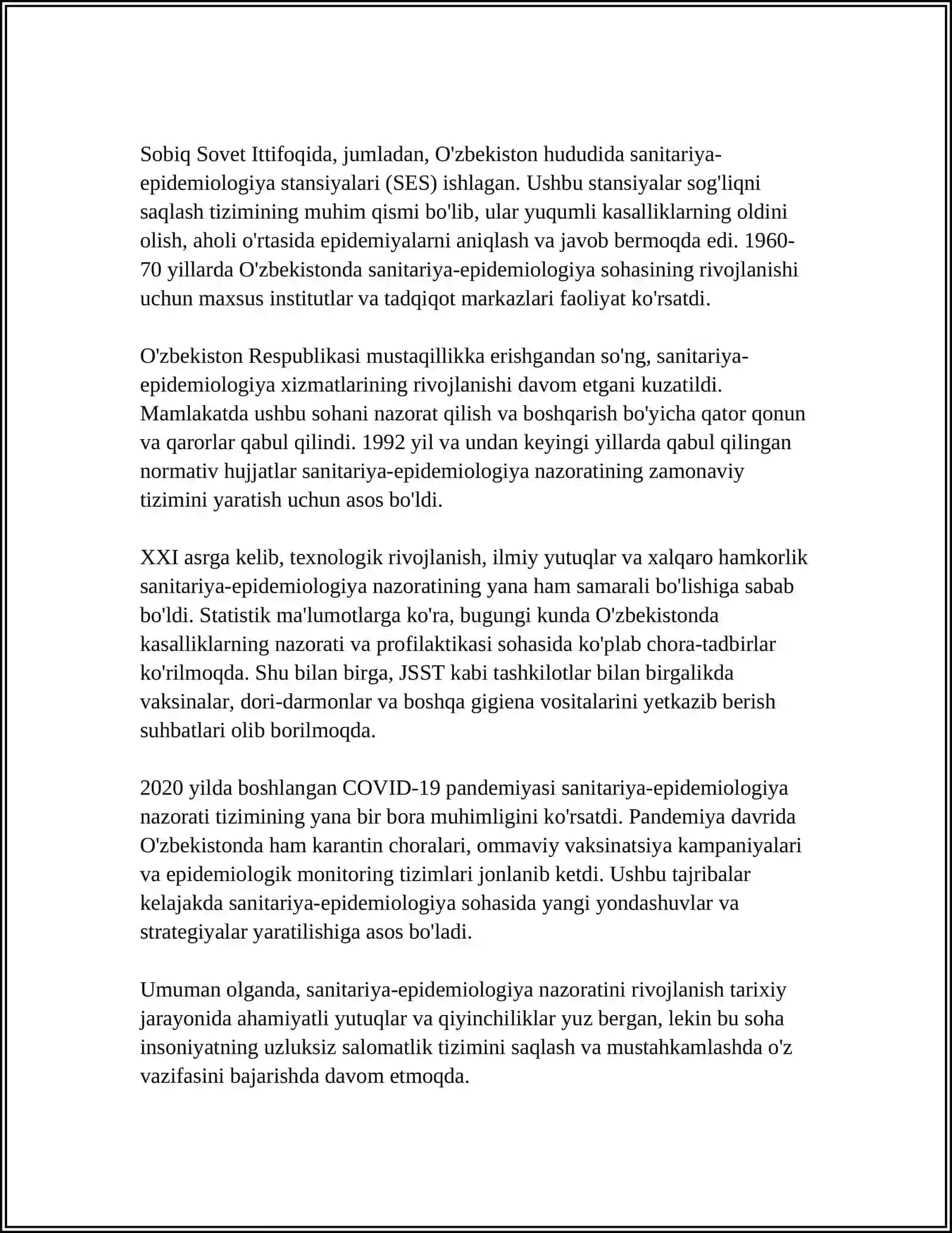 ABU ALI IBN SINO JAMOAT SALOMATLIK TEXNIKUMNI FELDSHERLIK YONALISHI 4