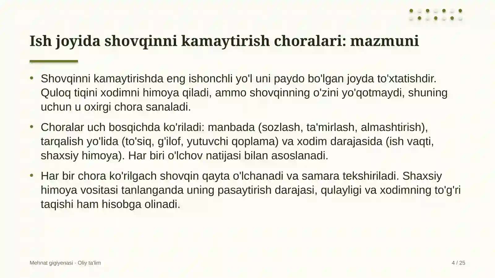 saylov komissiyalarida ish joyida shovqinni kamaytirish choralari 8129 4