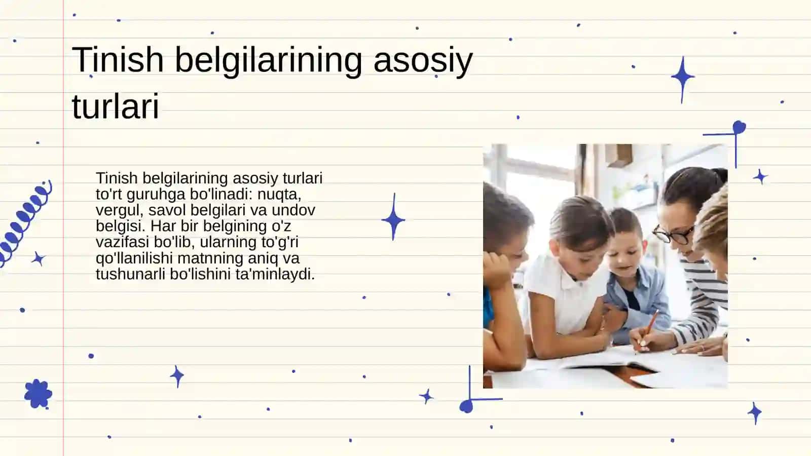 Tinish belgilari o'rganilishi va qo'llanilishi 4