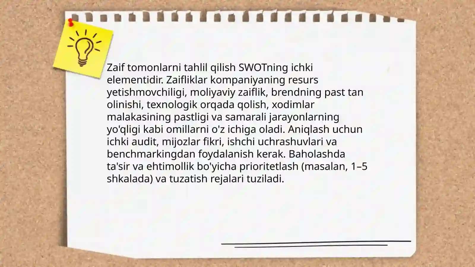 SWOT va PEST tahlili 4