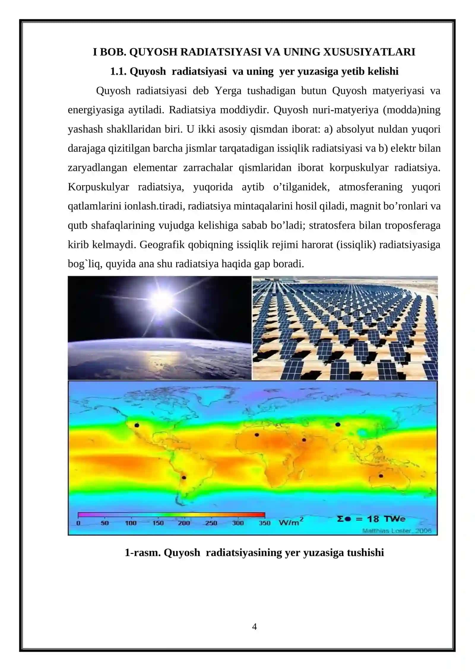 Quyosh radiatsiyasi va iqlim mintaqalari 4
