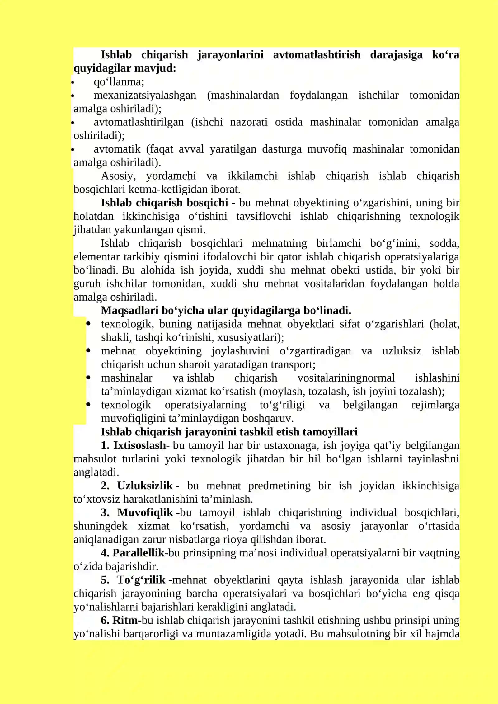 Ishlab chiqarish omillari va ishlab chiqarish jarayoni 4