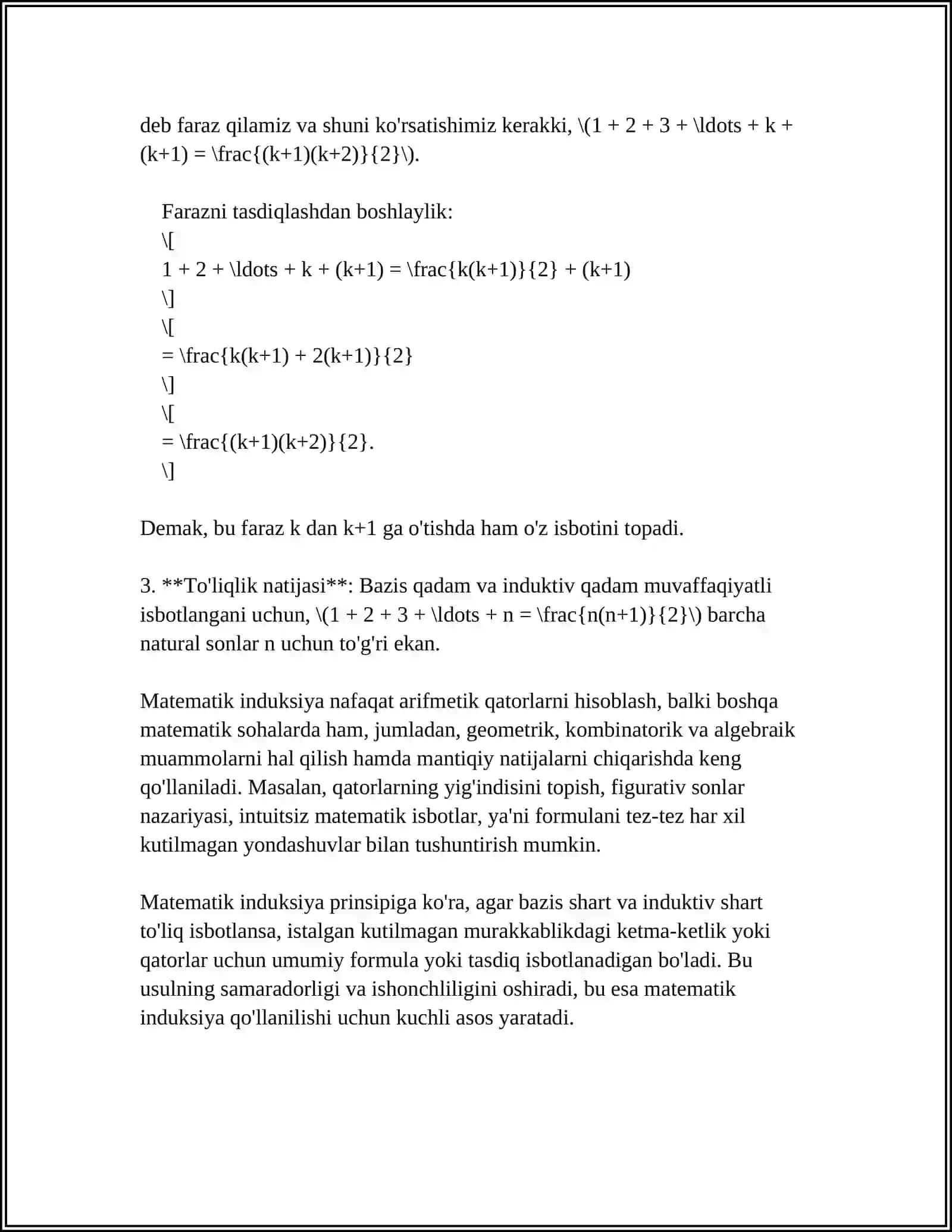 MATEMATIK INDUKSIYA HAQIDA MA'LUMOT 4