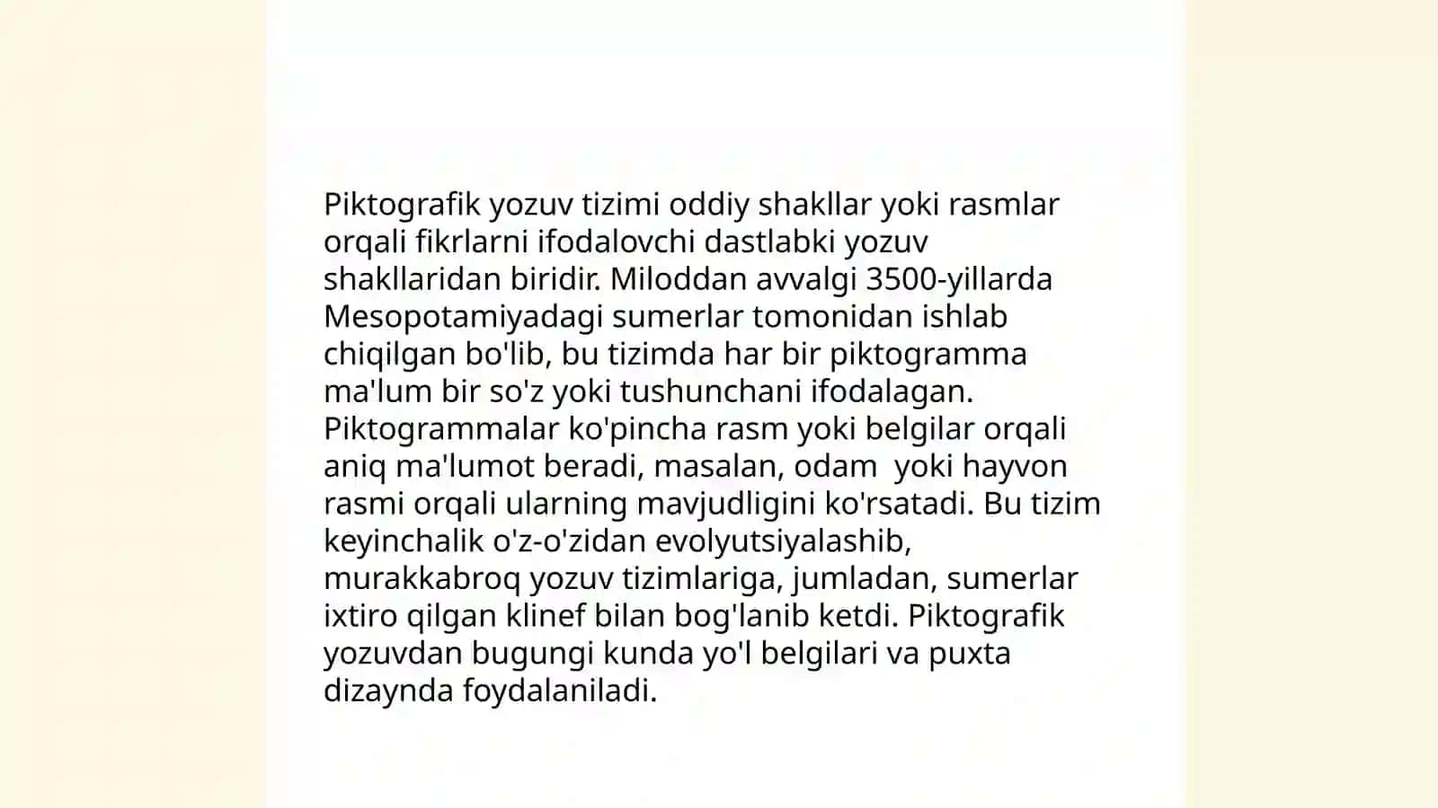 Yozuvning rivojlanish bosqichlari 4