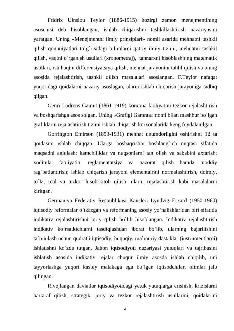 Prognoz va Rejalashtirish 4