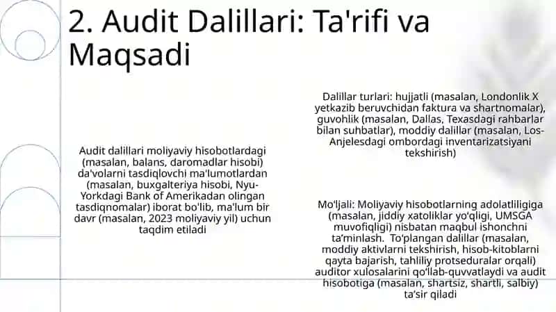 Auditorlik dalillari 4