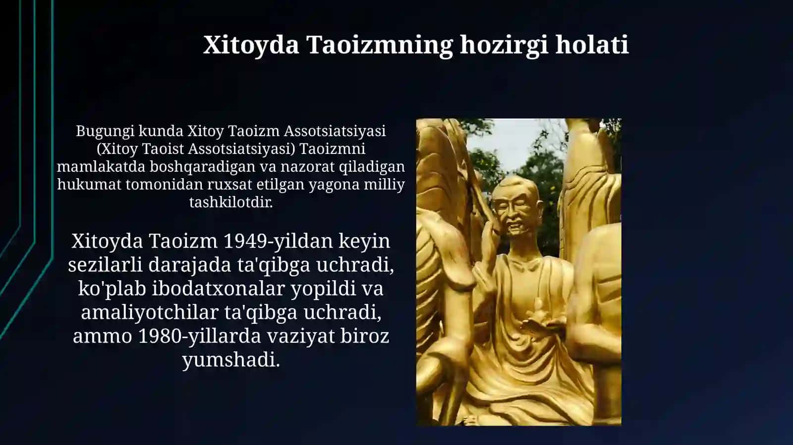 Daosizmni bugungi kundagi holati 4