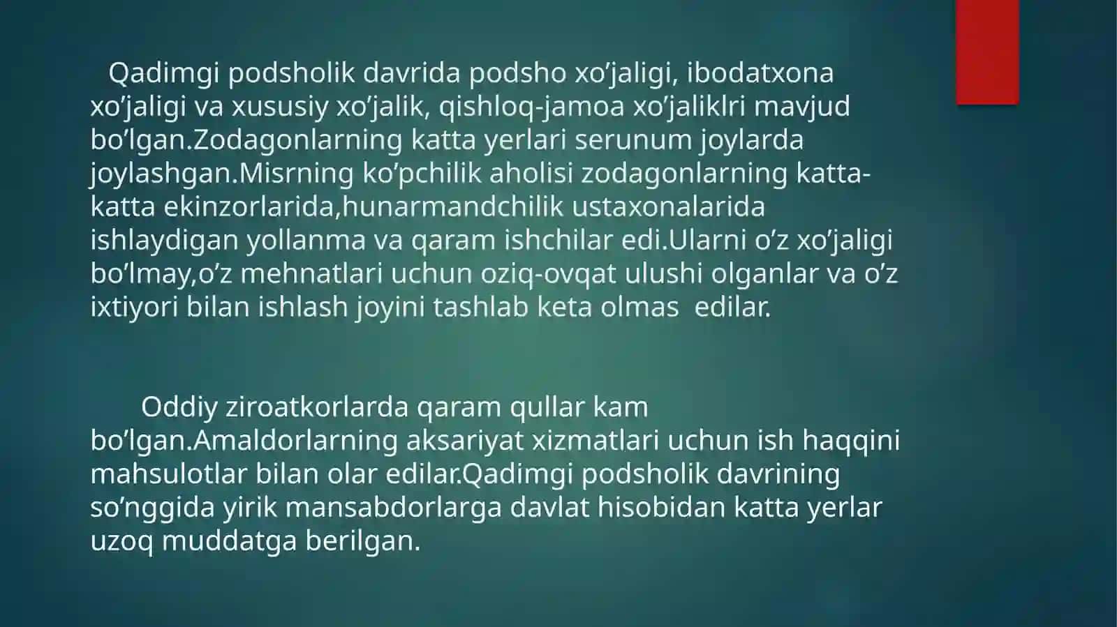 Qadimgi Misrning ijtimoiy tizimi 4