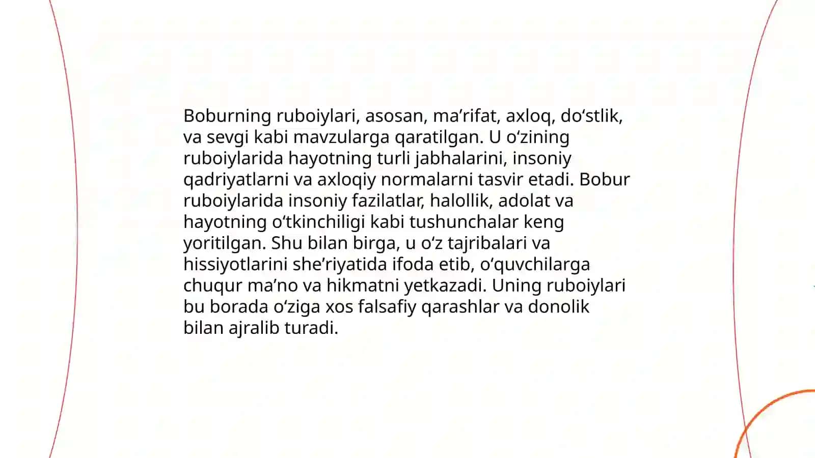 Zahiriddin Muhammad Bobur ruboiylari va tahlili 4