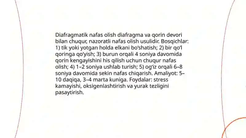 Nafasni boshqarish 4