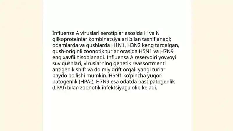 Insonlarda kuzatiladigan parranda grippi 4