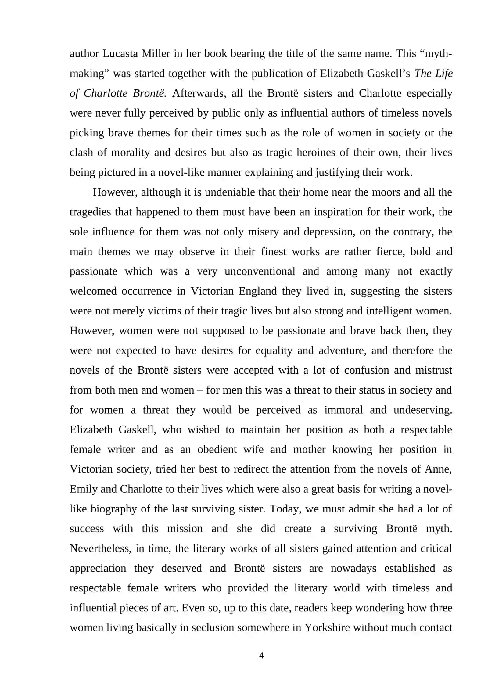 Course Paper on Male Identity Formation in Ch.Bronte's Jane Eyre 4