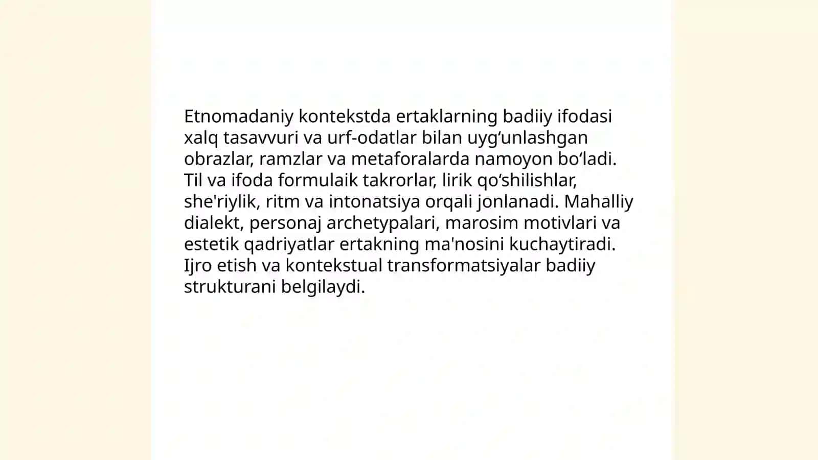 Xalq ertaklari.Xalq maqollari va topishmoqlar 4