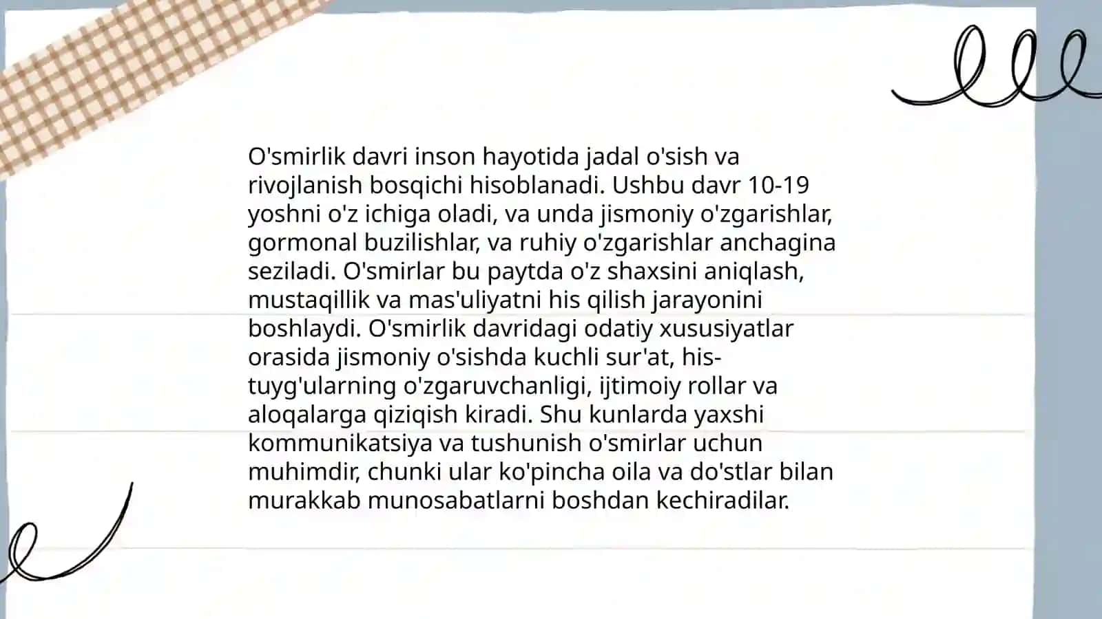 Yoshlik psixologiyasi 4