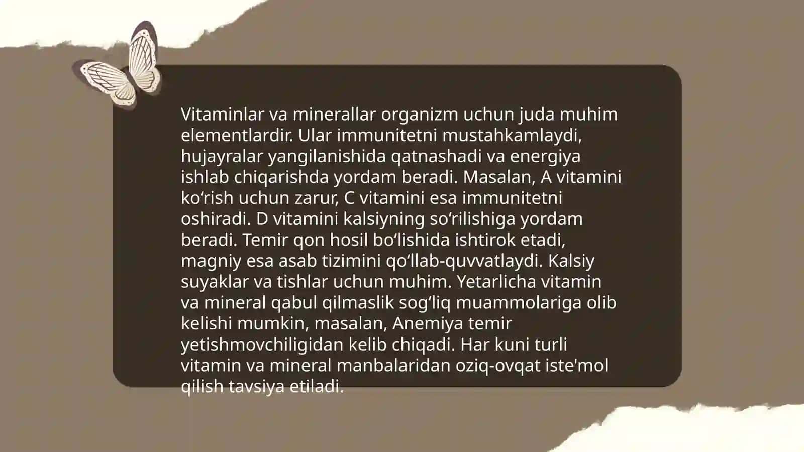 Oziqlanish va ovqatlanish 4