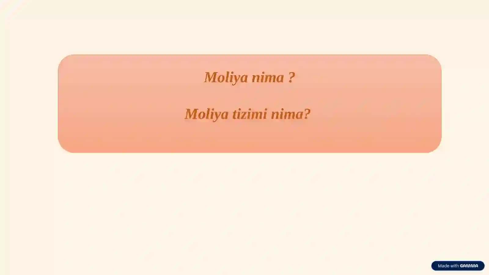 Personal moliya 4