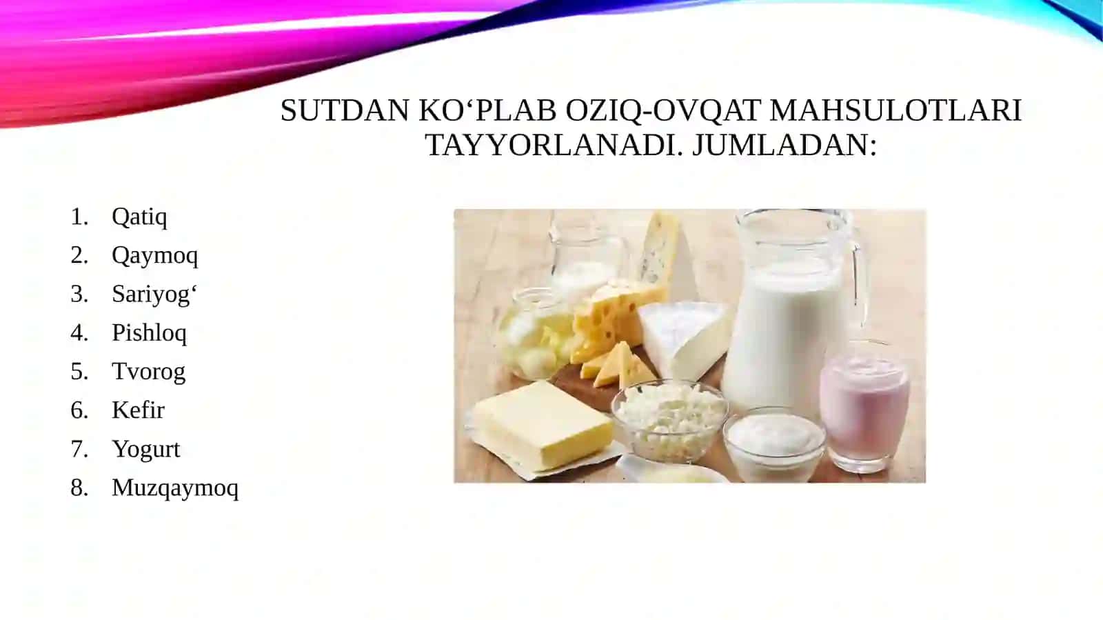 Chorvachilik mahsulotlari Sut 4
