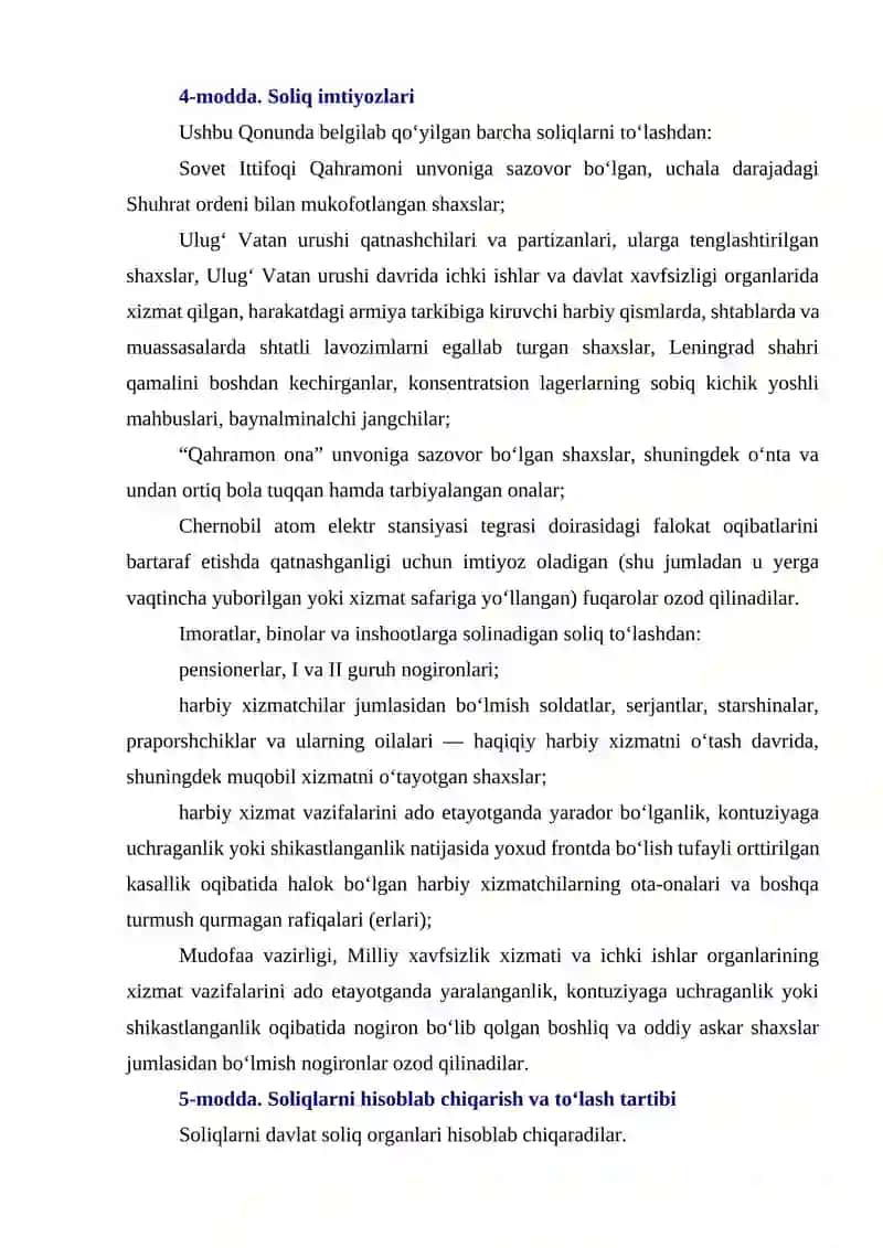 Mol-mulk solig'i stavkalari 4