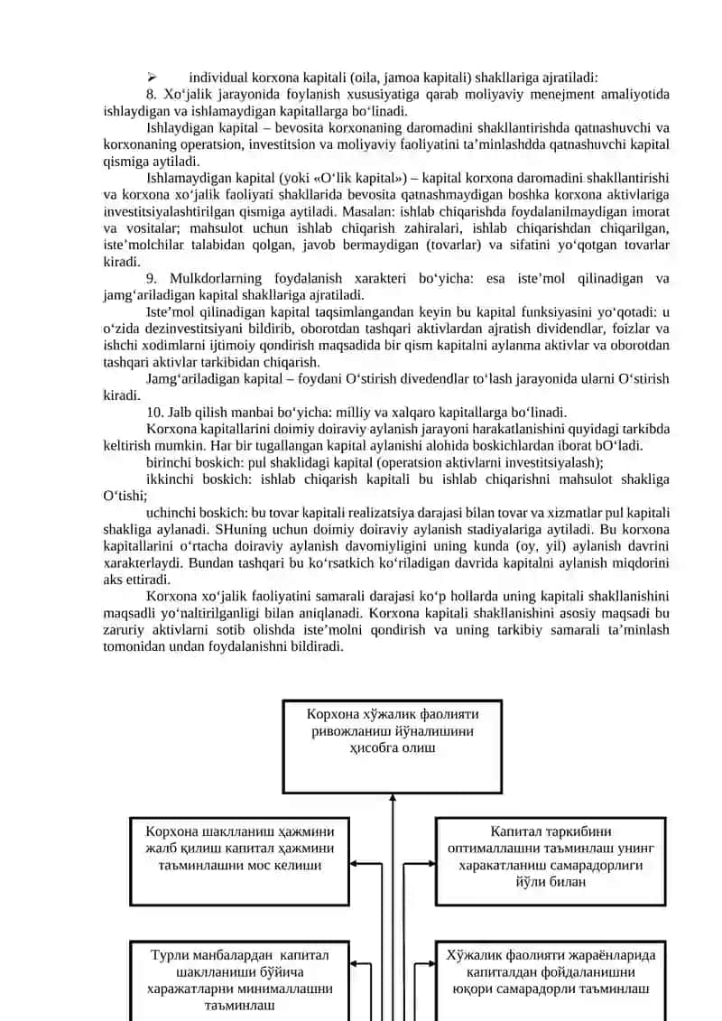 KAPITALNI VA MOLIYAVIY TA’MINOT JARAYONINI BOSHQARISH 4