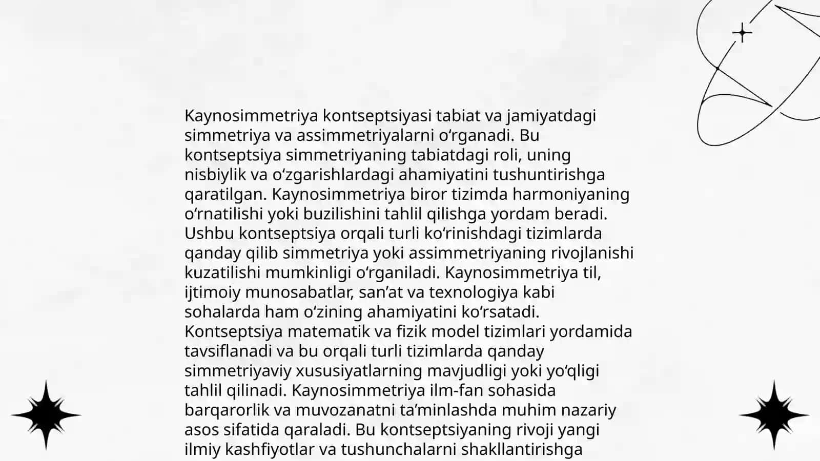 Kaynosimmetriya konsepsiyasi 4