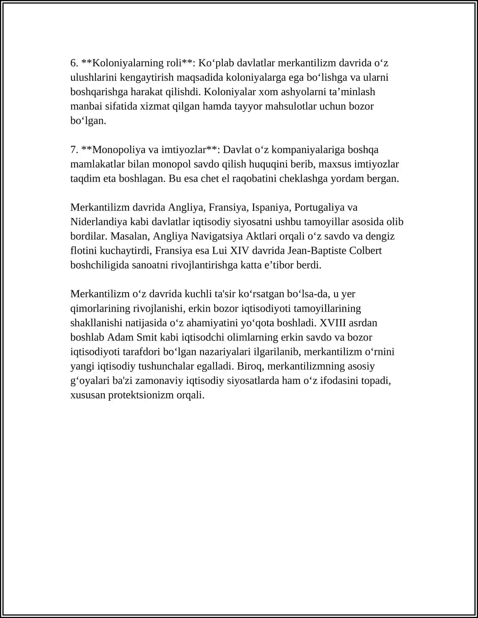 MERKANTALIZM DAVRI 4