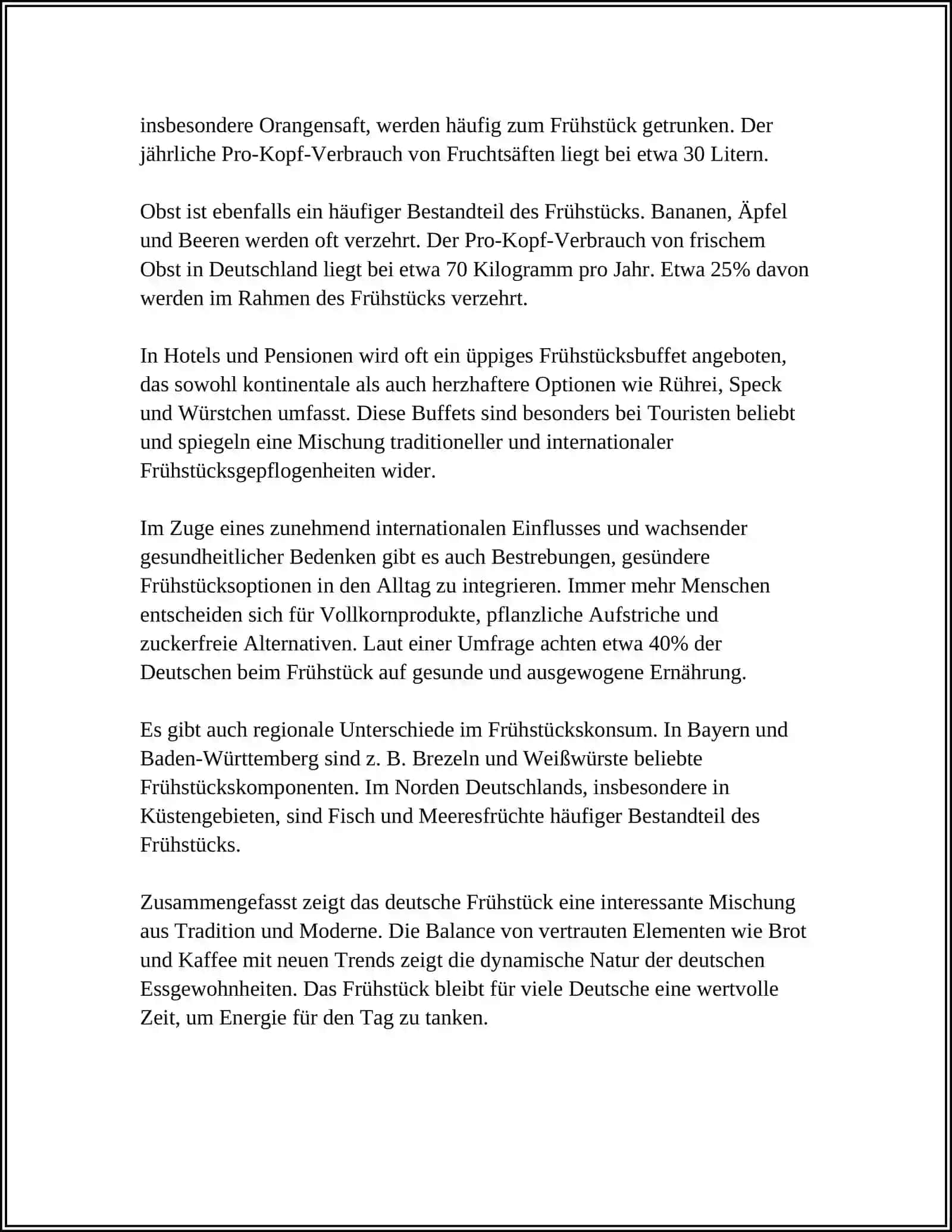 Deutsche Frühstücksgewohnheiten 4