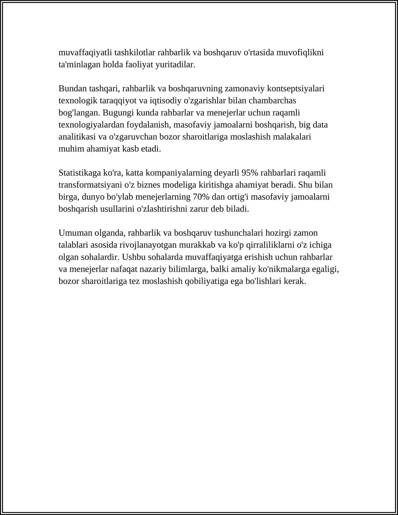 BOSHQARUV KADIRLARINI TASHKIL ETISH 4
