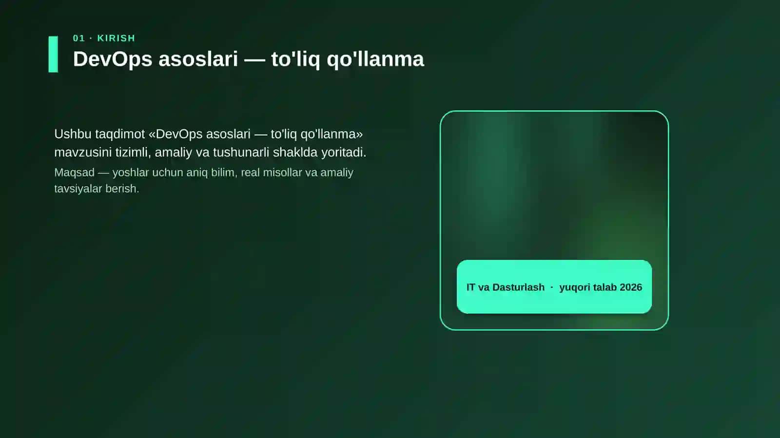 DevOps asoslari — to'liq qo'llanma 4