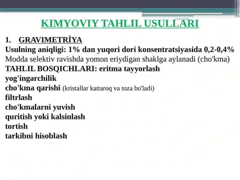Kimyoda miqdoriy tushunchalarni shakllantirish 4