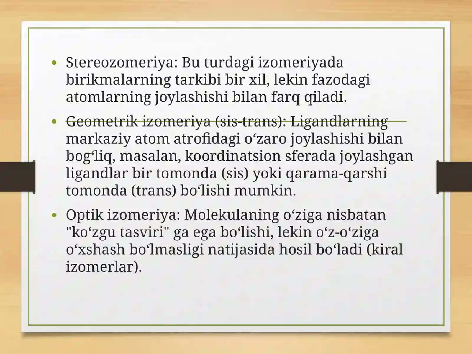 Kompleks birikmalardagi izomeriya 4