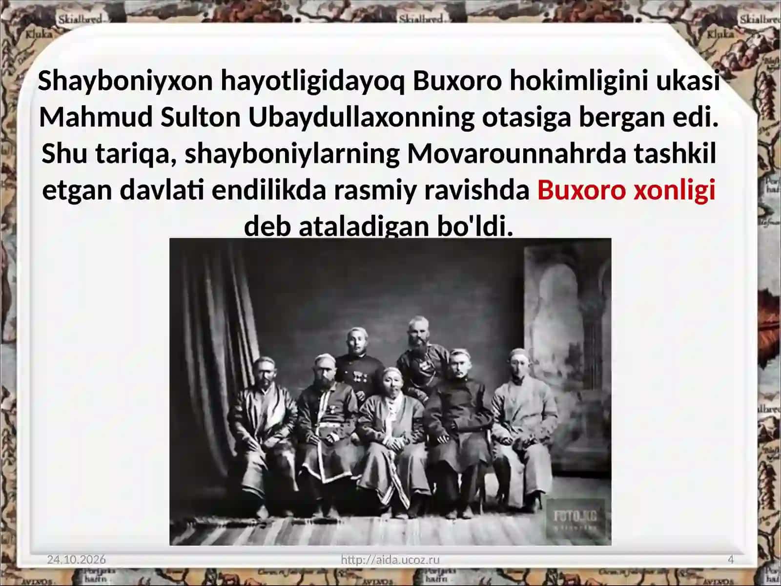 Shayboniyxon tashkili 4