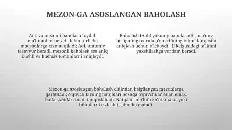 Taʼlim olganlikni tashxis etish 4