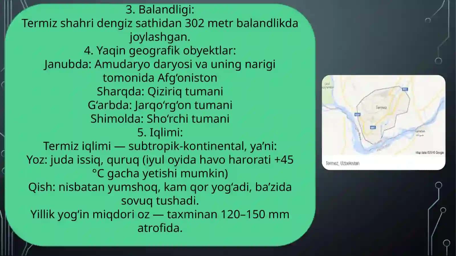 Mavzu: Meni shahrim tarixi 4