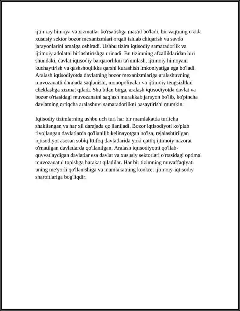 IQTISODIY TIZIMLAR VA MULKCHILIK 4